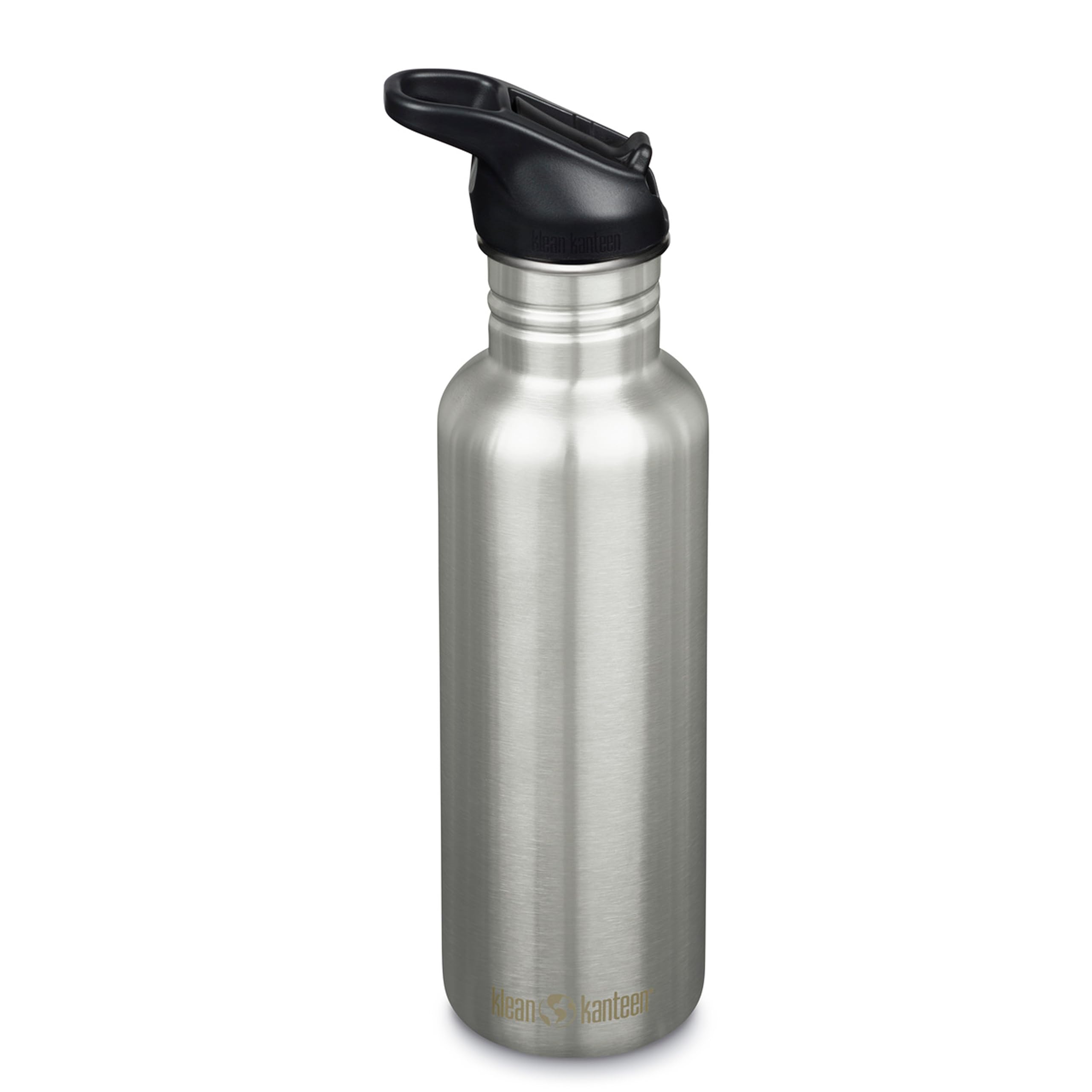Klean Kanteen 800ml Classic Metal Water Bottle with Straw | 100% Leakproof | 27oz Stainless Steel Sports Water Bottle | Gym or Travel | Durable & BPA-Free | (Brushed Stainless)