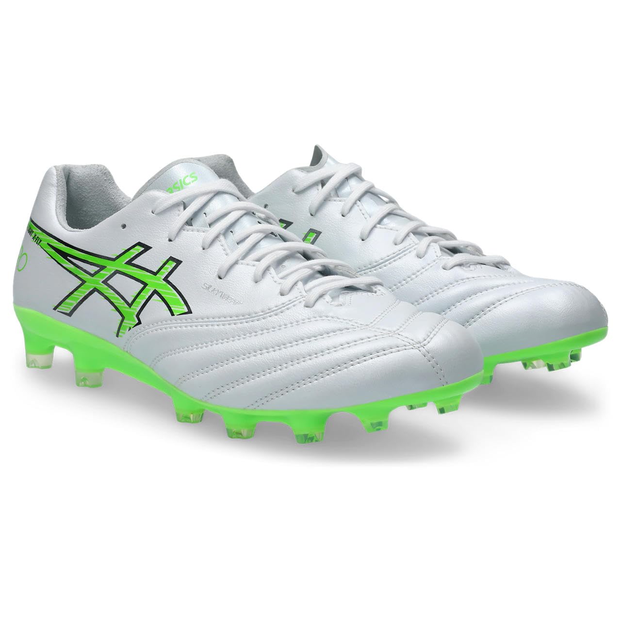 [アシックス] サッカーシューズ DS LIGHT X-FLY PRO 3 ホワイト/グリーン ゲッコー 24.5 cm 2E