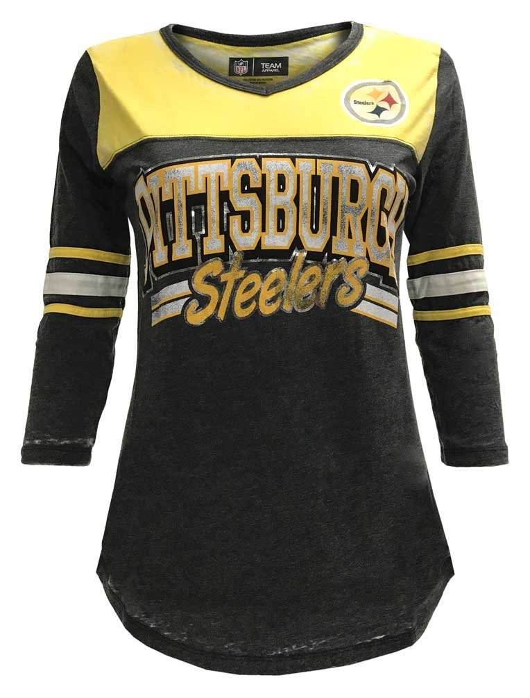 New Era Womens Nfl Pittsburgh Steelers V Neck T Shirt Desertcart