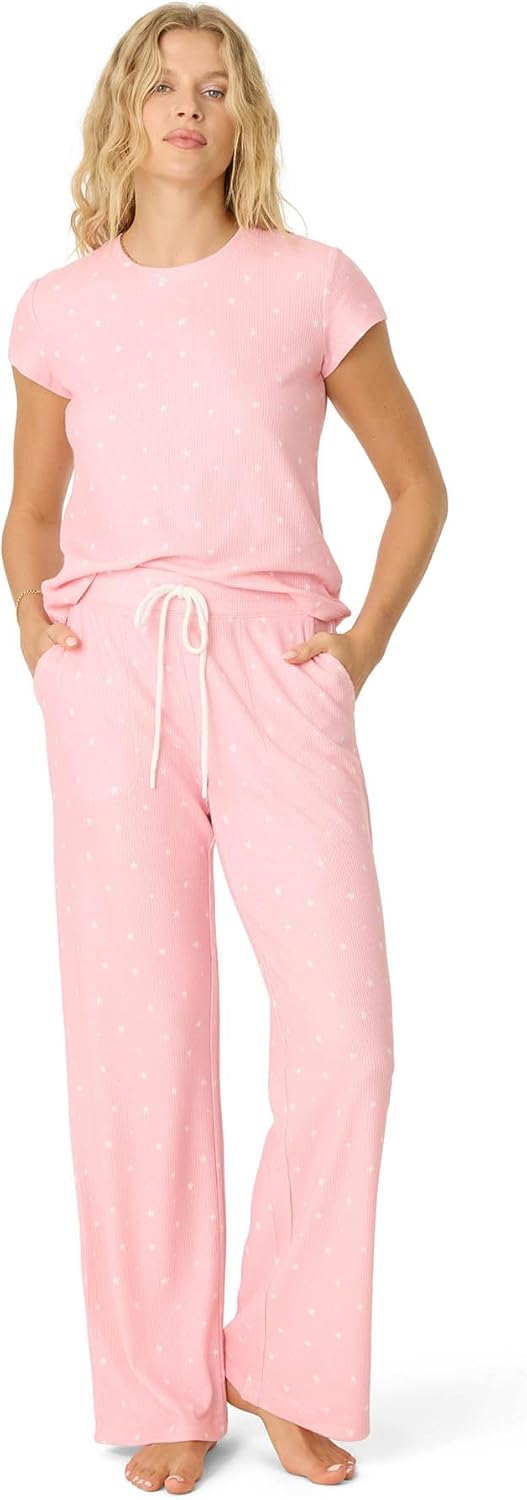 PJ Salvage womens [Amazon Exclusive] Airy Waffle Pajama 2-piece Pj Set - Image 2