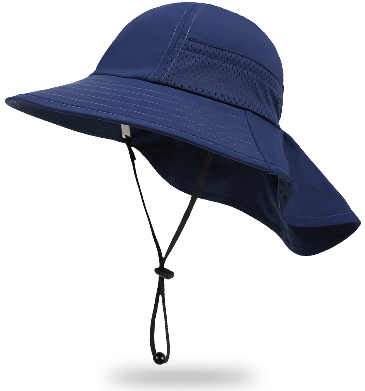 Toddler Baby Sun Hat Kids Summer Beach Essentials Adjustable Beach Hats with Bucket Wide Brim for Boys Girls Age 0-14 Years