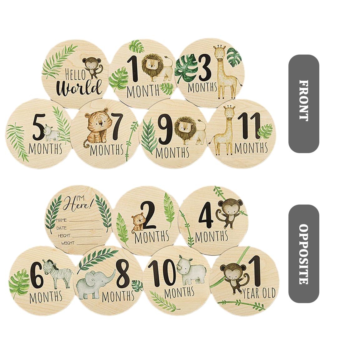 Milestone cards - 7 biglietti in legno per documentare la crescita del bambino - pearhead - Prénatal