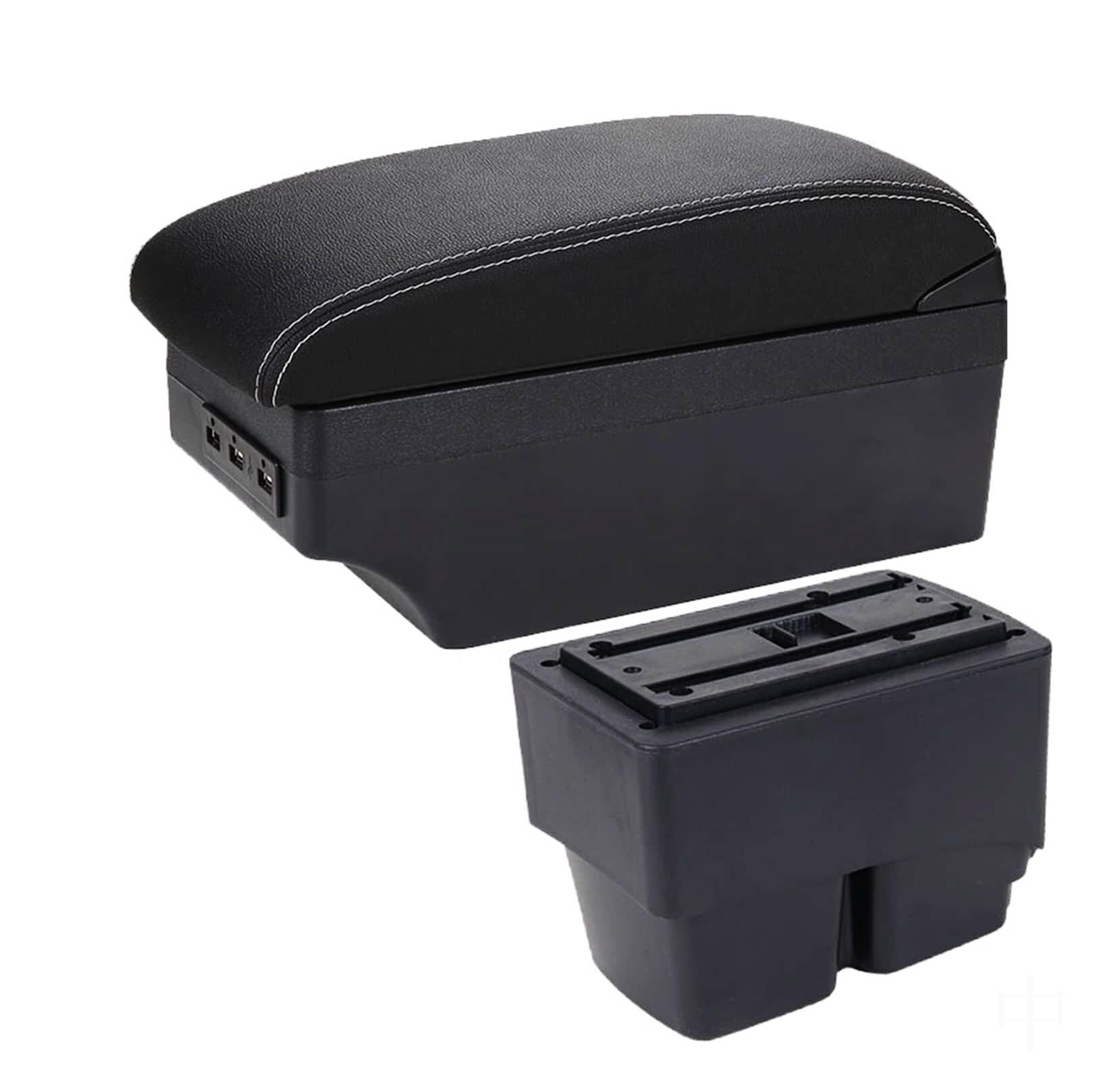 GTDTKGANAK Storage Box For For Fiesta MK7 2009-2017 Center Console Armrest Storage For Box(A3 7usb)