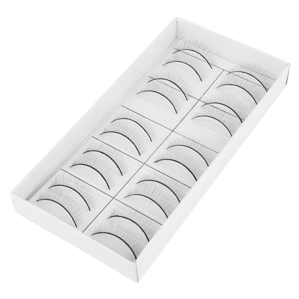 Mannequin Closed Eyes Practice Training Head and Practice Lahes Set Makeup Cosmetology Mannequin Head Doll for Fake False Eyelash Eye Extension Practice Make Up Tool Set (lash*10pairs)