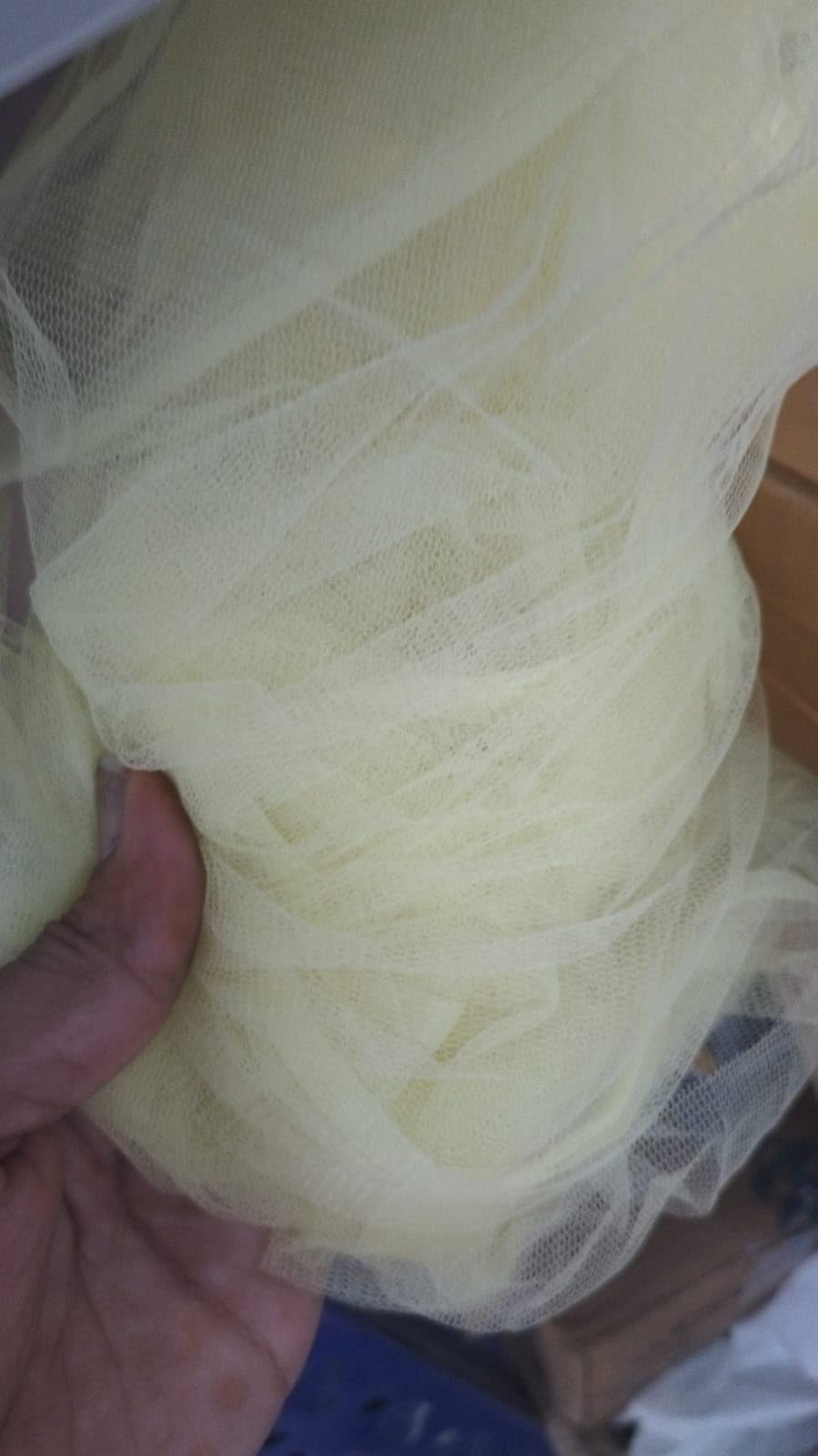 SATYAM KRAFT 5 Meter Multipurpose Net Fabric Cloth for Diwali & Deepawali Decorations, Navratri, Wedding, Pooja Background, Mandap, Home Decor & Festive Decor (White)