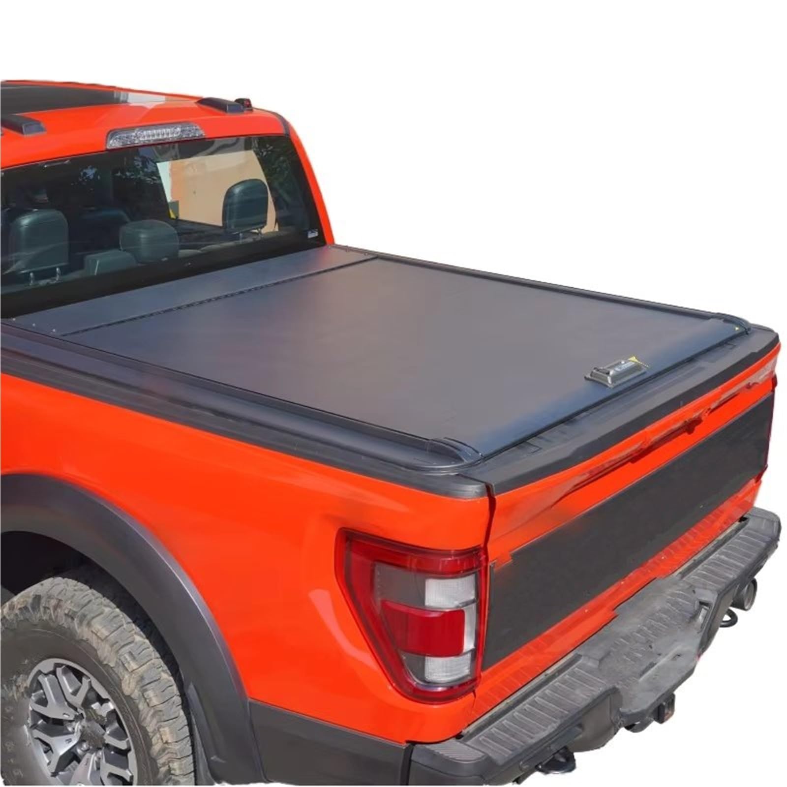 Für Ford F Serie Für F150 Für Raptor 2014-2024 Rollladen 4x4 Abdeckung Harte Pickup Bett Griff Schloss LKW Roller Deckel Gepäckraumabdeckung