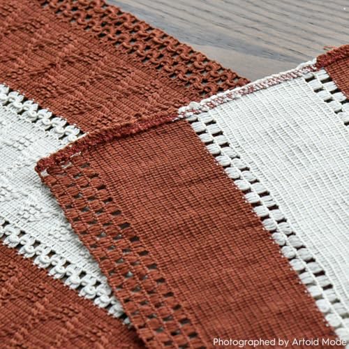 Caramel Farmhouse Woven Table Runner 12x60 Inch - image 5