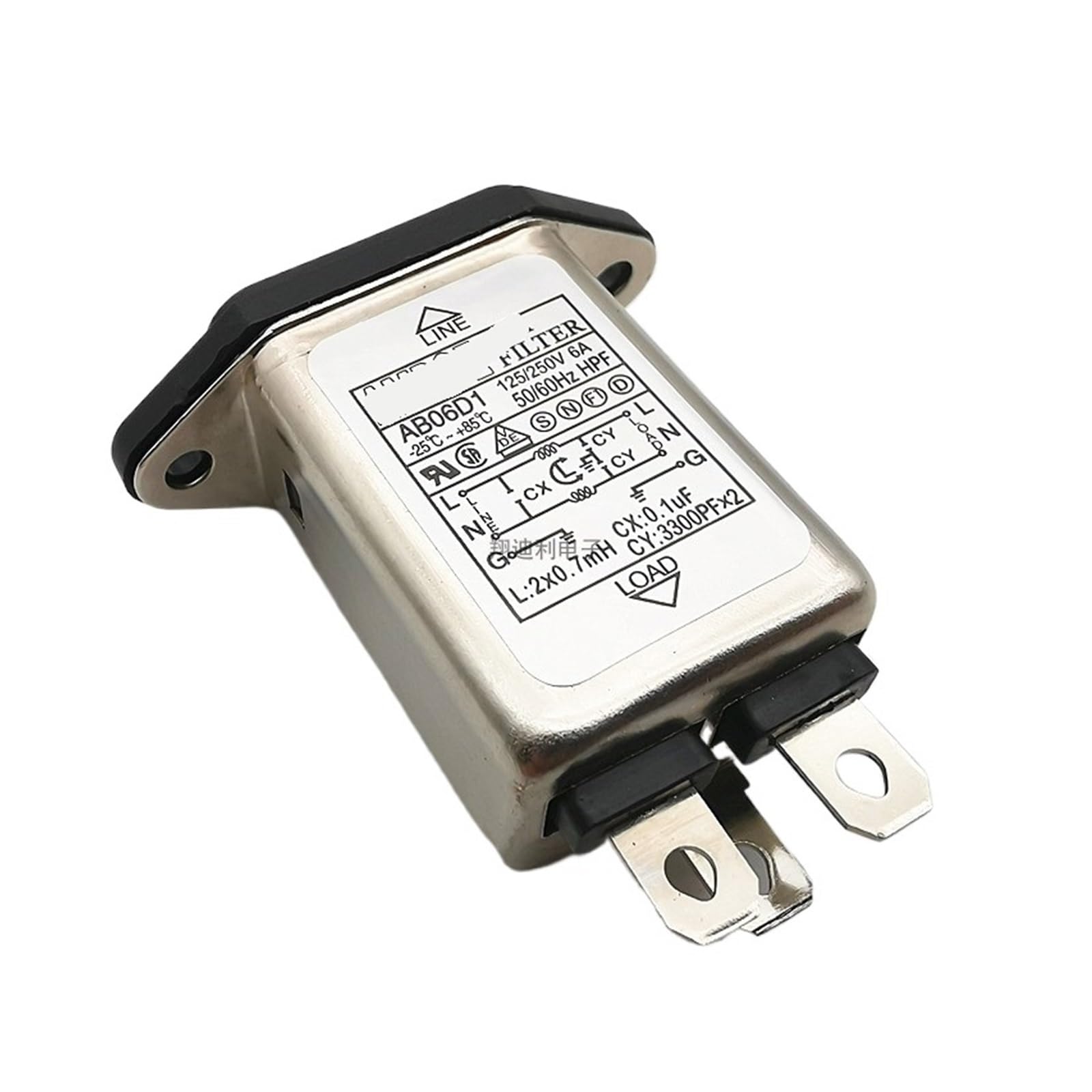AC-Steckdosen-Stromfilter AB10D1 3A 6A 10A Anti-Interferenz-Filter AB06D1 AB03D1(AB03D1 3A)
