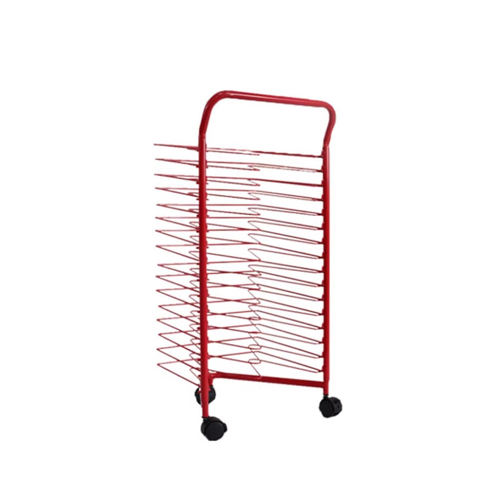 Aioneer Artwork Drying Organizer,16 Tiers Display Rack With Wheels, For Posters Studios Home Kindergarten Galleries,43x85x32cm