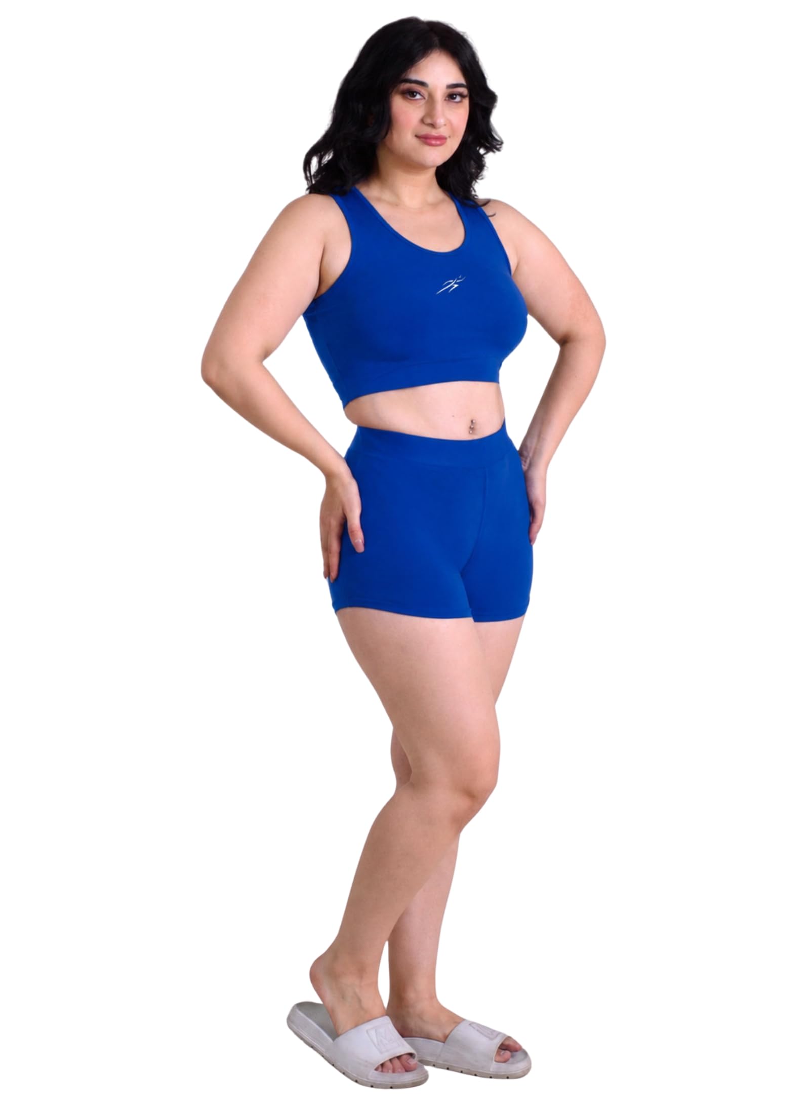 keepfit Women 's Plus Size Croptop & Shorts Swimset-picture-28