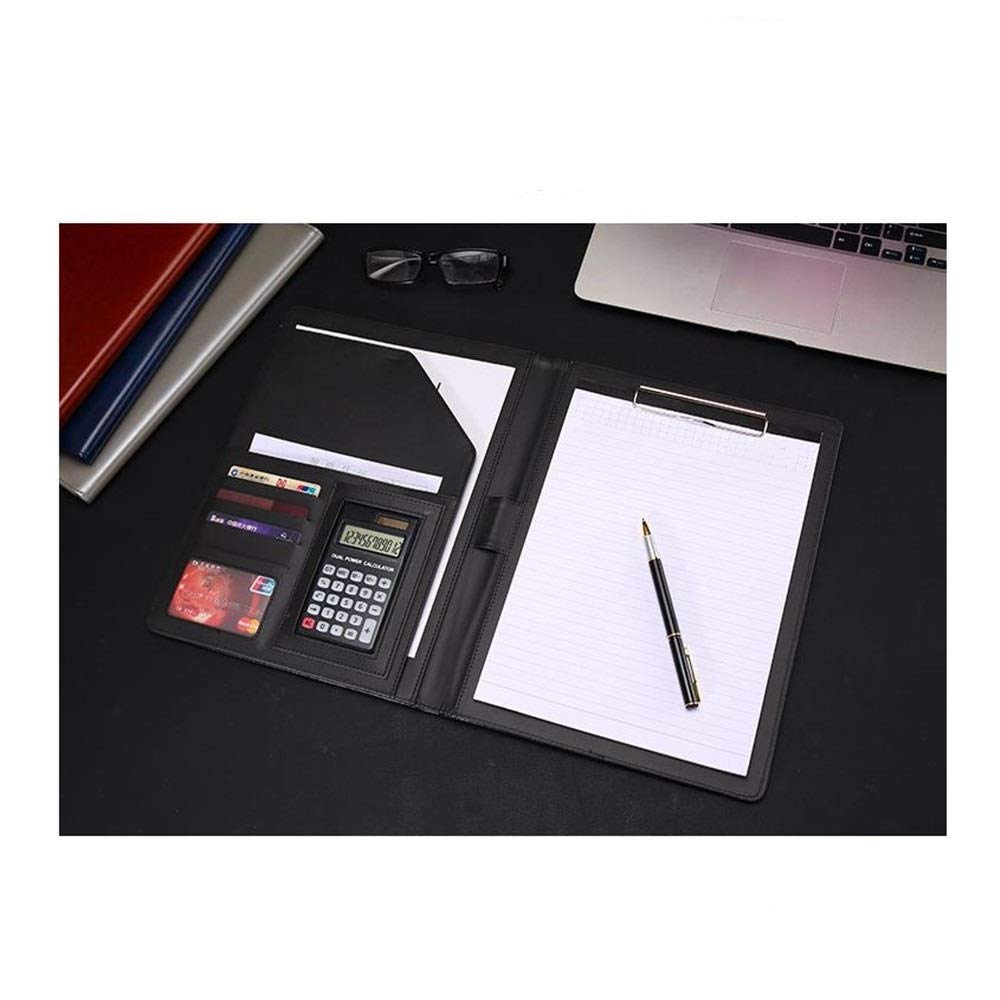 Cartella per conferenze, formato A4, cartella portadocumenti da lavoro, per curriculum, riunioni, documenti legali, organizer per biglietti da visita, borsa per documenti da visita (verde, 325