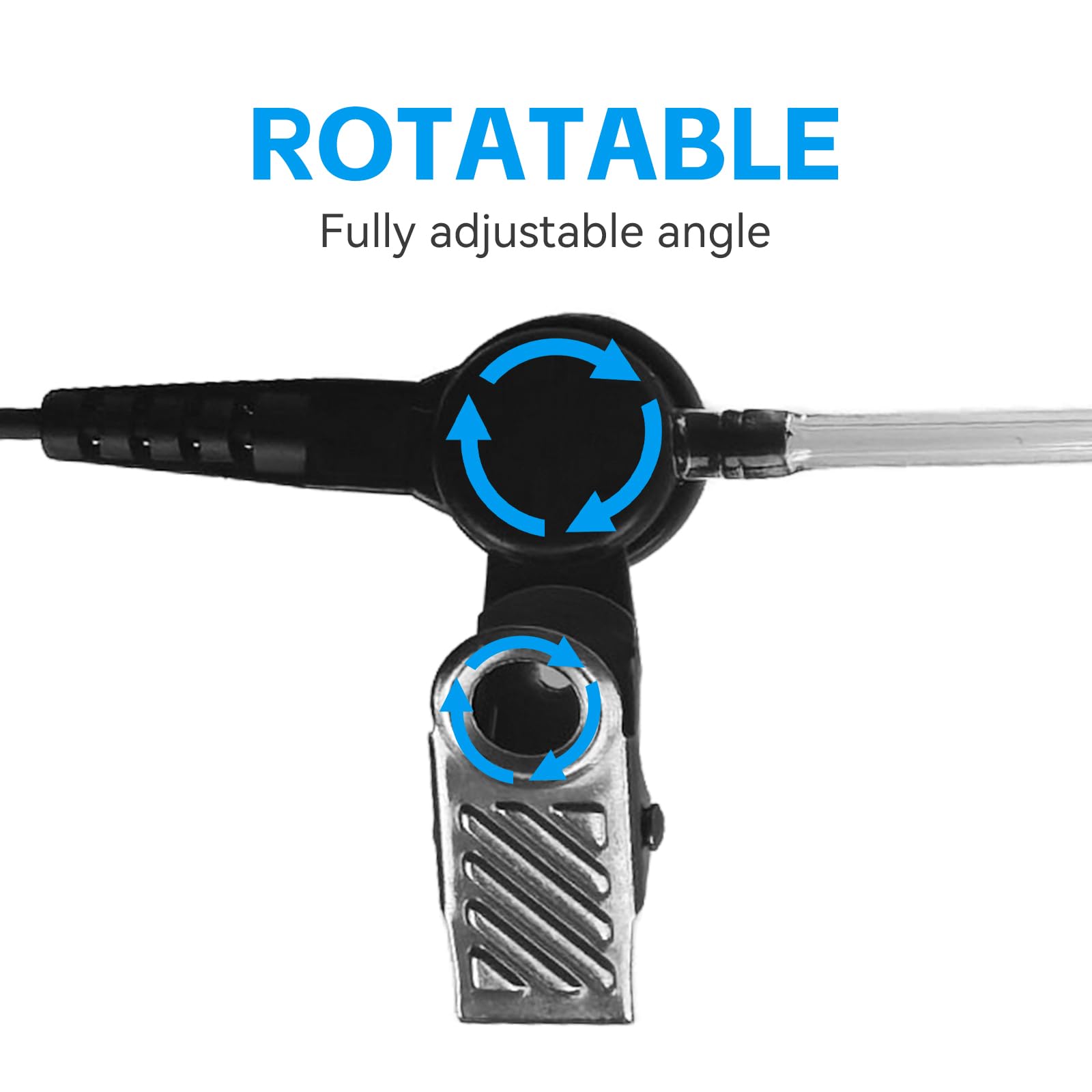radtel Auriculares micrófono PTT para radios bidireccionales RT-950, RT-950 Pro y BJ-9000, comunicación Tipo walkie-Talkie, diseño cómodo con conducto de Aire. — view 7