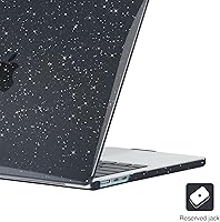 Vista 3 de EooCoo Funda compatible con MacBook Air de 15 pulgadas M5 2026 2025-2023 Release M4 M3 M2 modelo A3448 A3241 A3114 A2941, carcasa rígida de negro