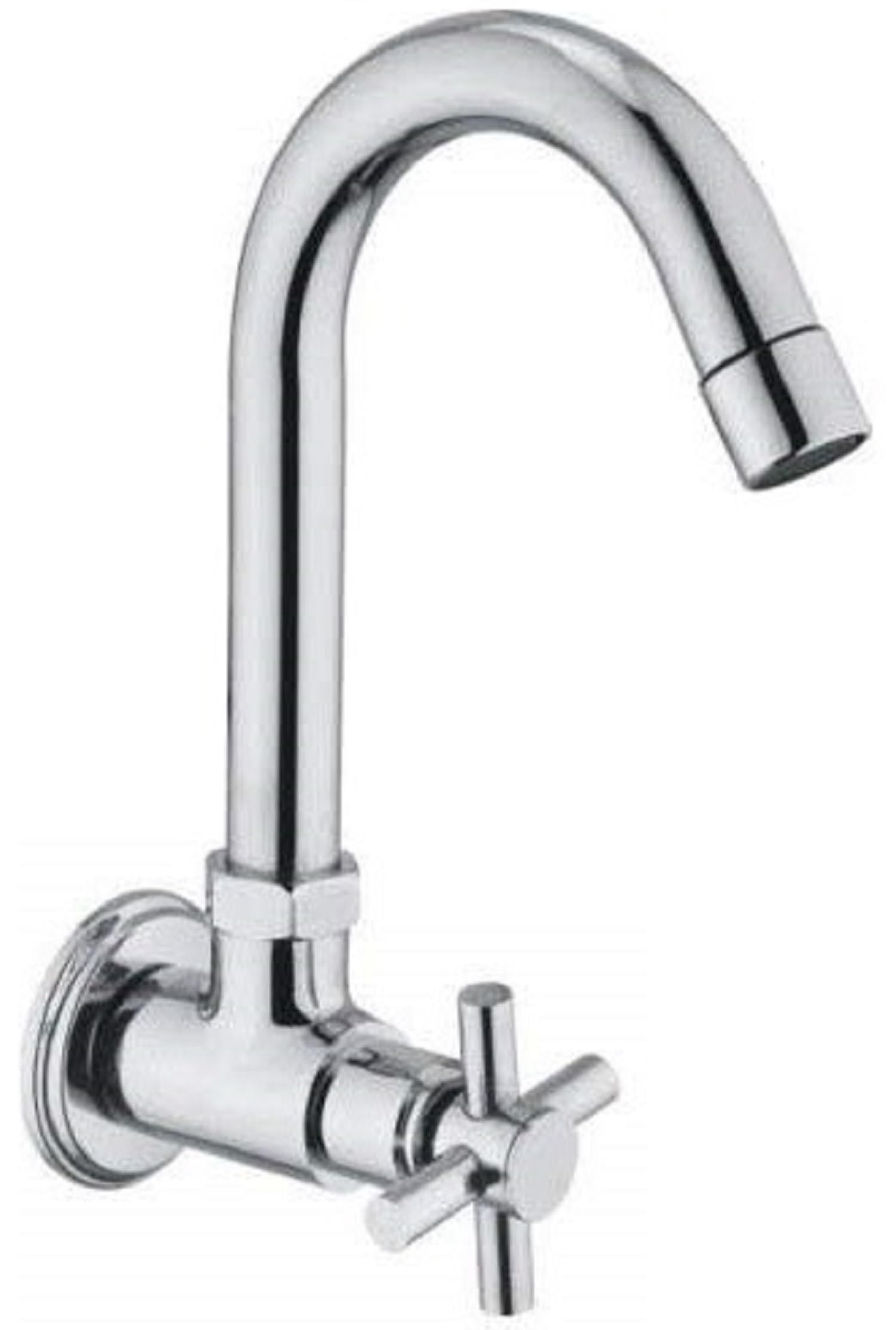 JAGGER JAG02 Wall Mounted Brass Sink Cocke Taps for Kitchen Sink/Home/Office, 360 Degree Rotating with Foam Flow, with Free Wall Flange and Teflon Tape (Corsa) (B0CVV7WC3Y) Amazon Price History, Amazon Price Tracker