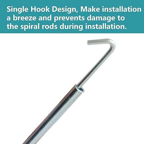 Miniatura 2 de Herramienta de tensión de equilibrio en espiral para ventana no inclinable MP3788, paquete de 1, color plateado