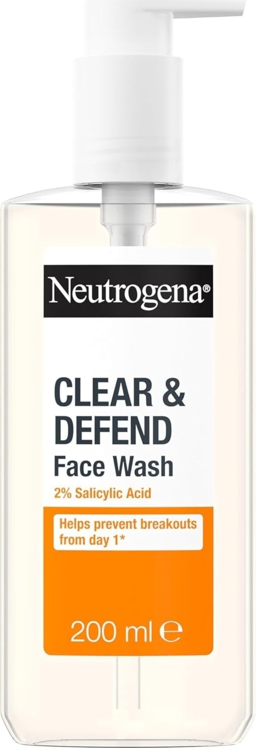 Neutrogena Tea Tree, Clear And Defend, 2 Percent Salicylic Acid Face Wash, 200 Ml