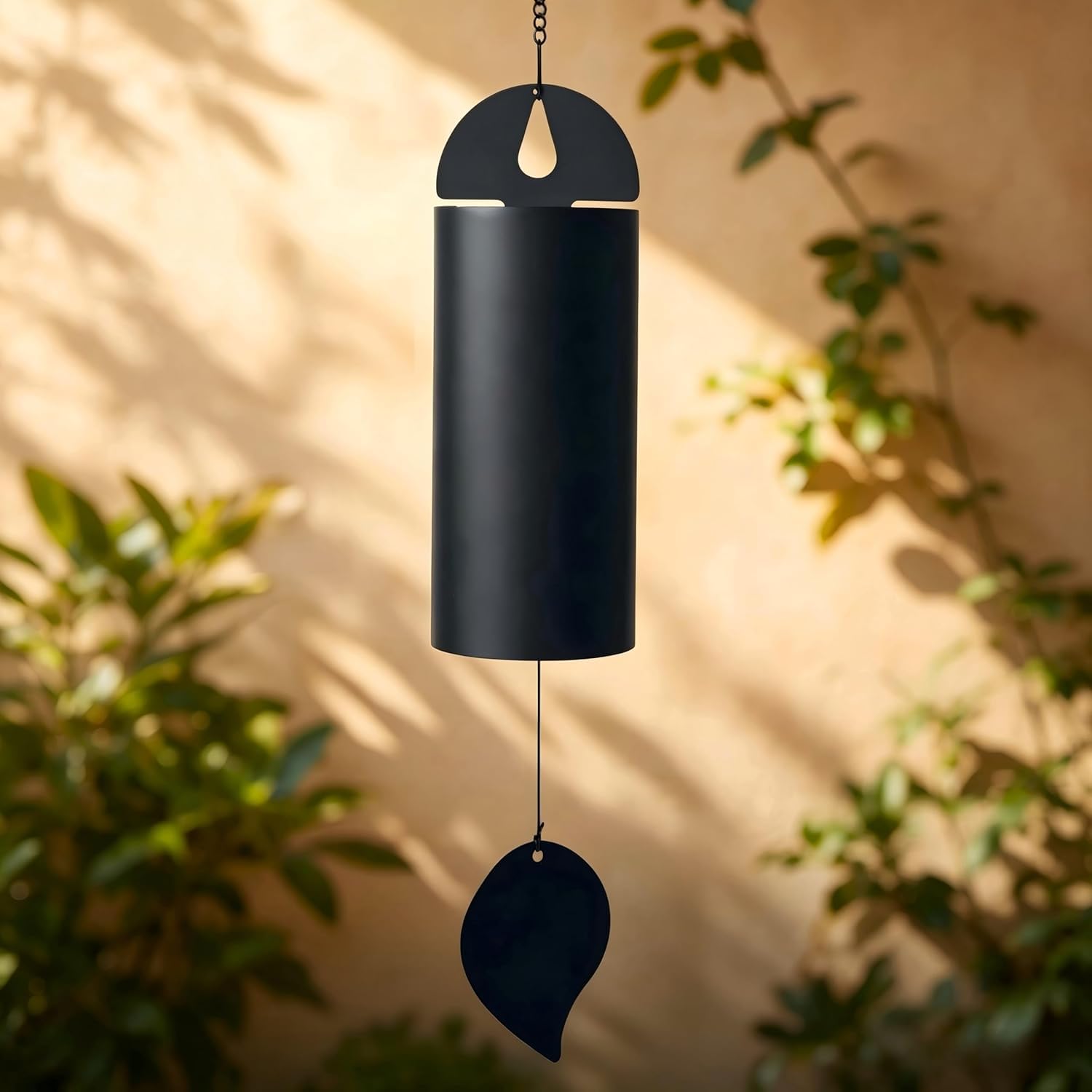 26 Inch Deep Tone Wind Chimes, Church Bell Sound Feng Shui Wind Chimes Outdoor, Brown Iron Wind Chimes for Garden, Meditation, Home Decor, Gift (Black)