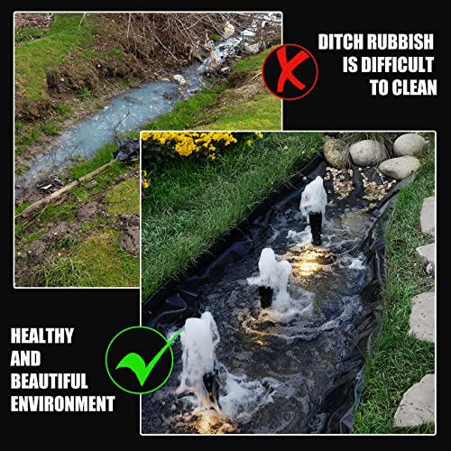 Hoolerry Pond Liner, 45 Mil Epdm Rubber Fish Safe Pond Liner Easy Cutting For Outdoor Waterfall, Fish Or Koi Pond Water Garden, Fountains And Bed Planter, Black (10 X 10 Ft) #TOP4