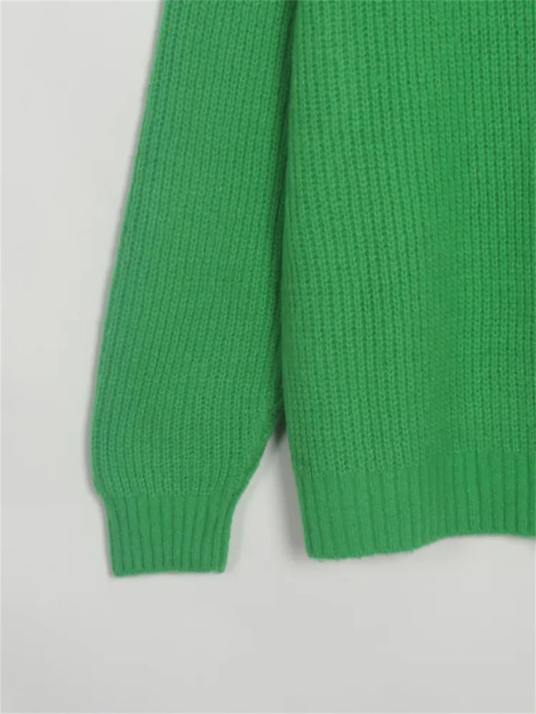 Maglione da donna a collo alto basico pullover allentato maglione casual top