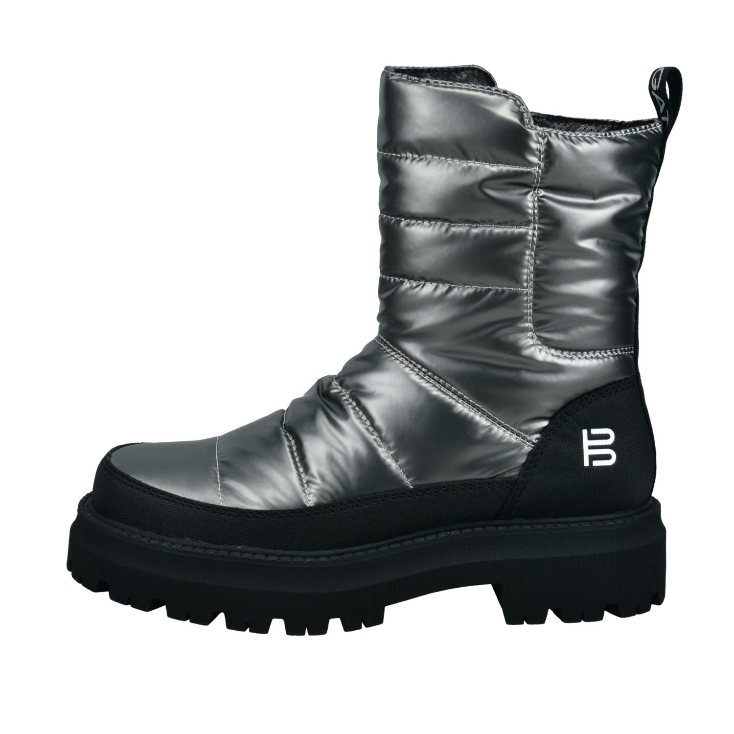 BAGATT Women's Carley Boots, Silver/Black, 40 EU, Silver Black, 8 UK
