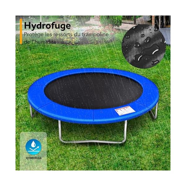 KIDUKU® 244 305 366 427 cm Coussin de Protection pour Trampoline Couverture Rembourrage | résistant aux intempéries | aux UV et au Gel 61nNWSLcHWL. SS600