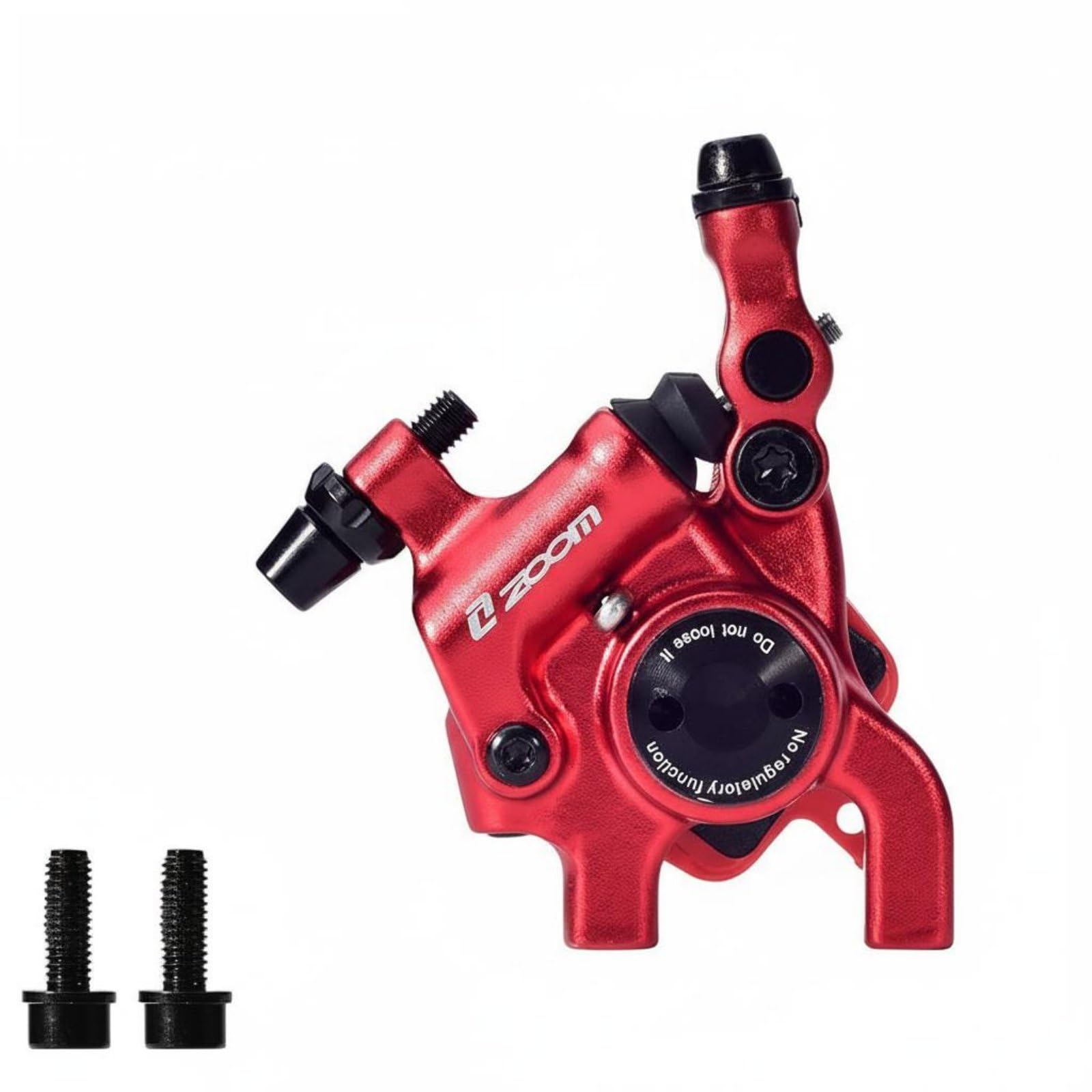 2 Piezas Freno Disco Hidráulico Accionado por Cable Frenado Potente Freno Disco Híbrido Accionado por Cable Anodizado, Red, Rear Caliper