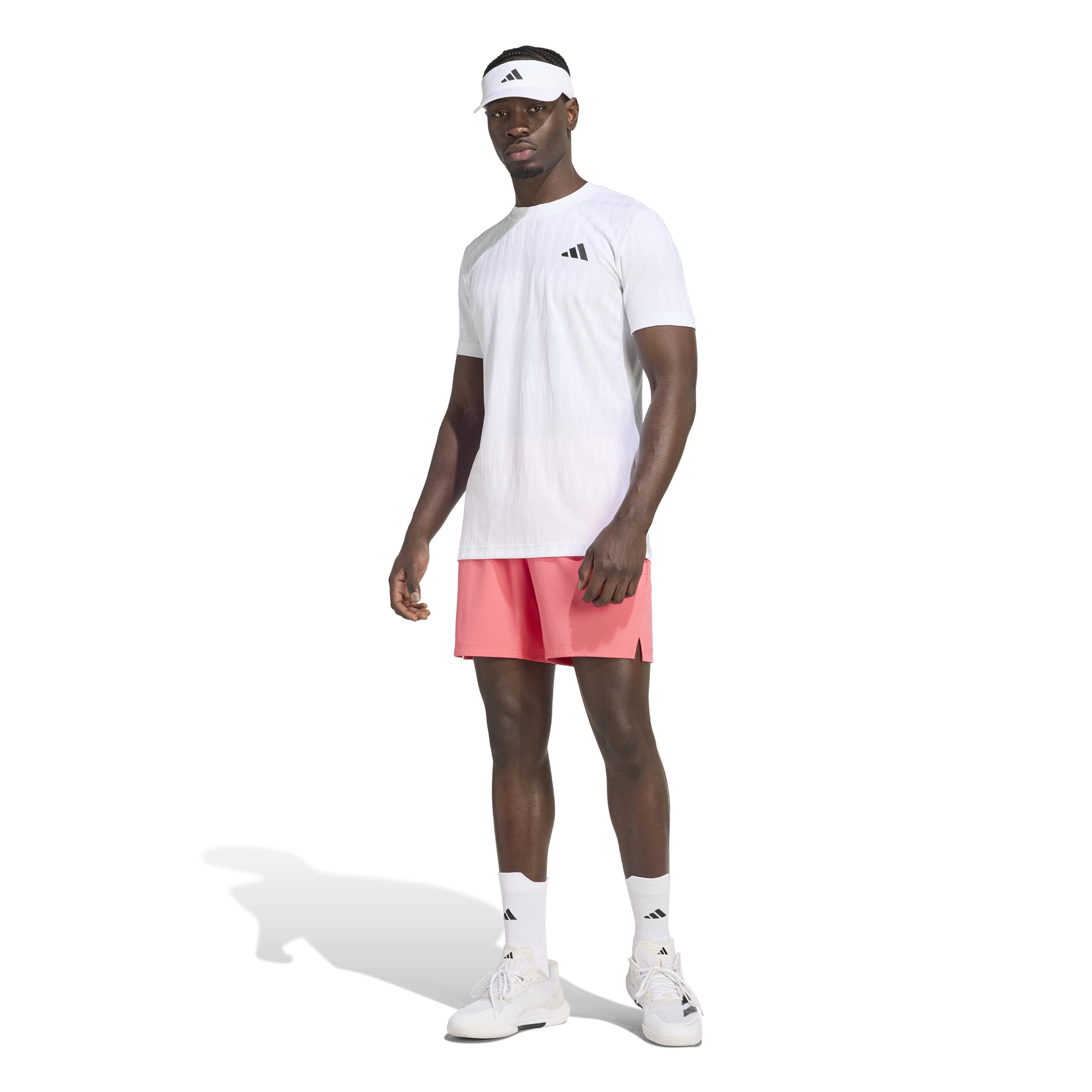 adidas Homme Tennis Climacool Ergo Shorts, Pure Turbo, XL 7 inch