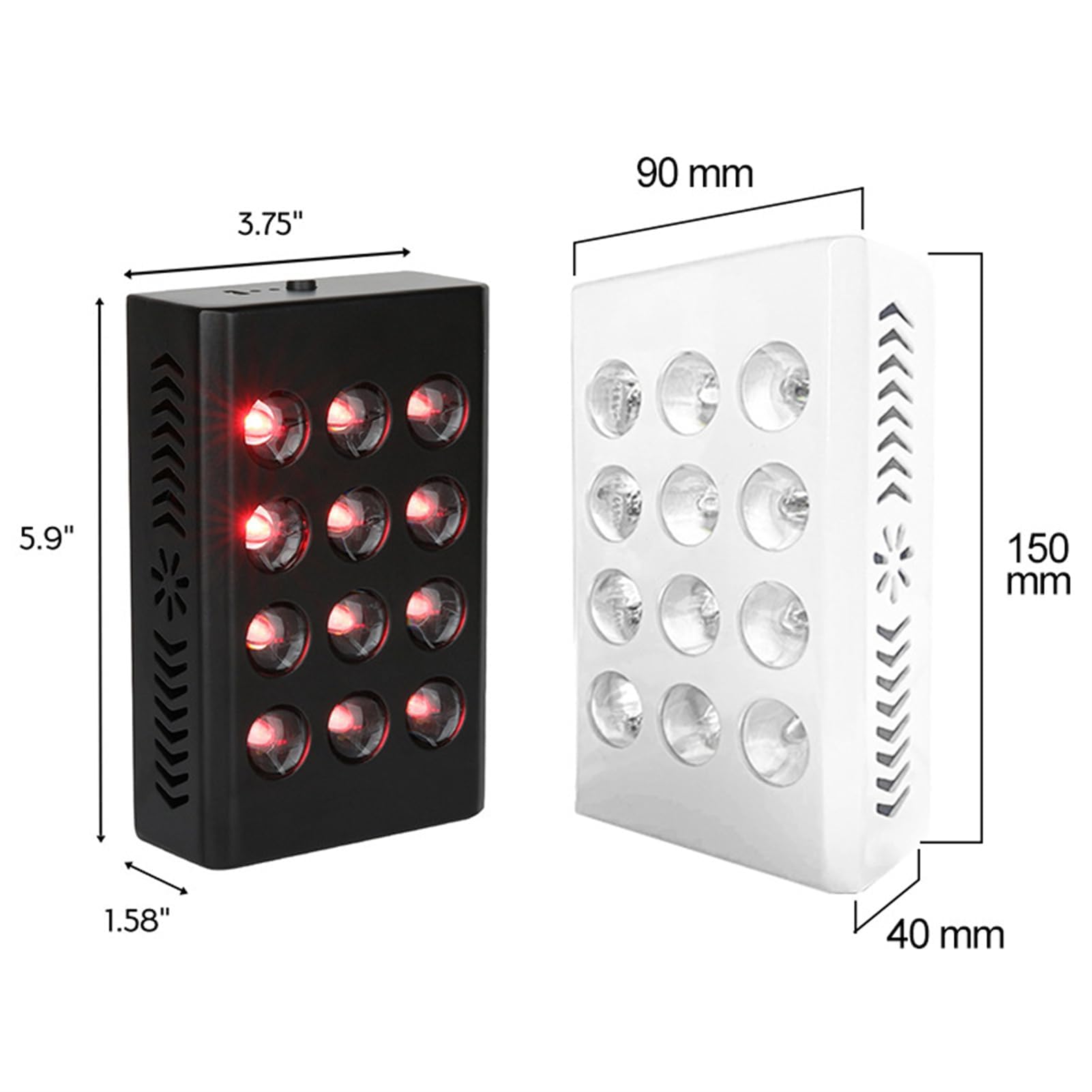 Dispositivo de Terapia con luz roja, Panel de Terapia con luz roja, luz infrarroja cercana de 660 NM y 850 NM, para Rostro y Cuerpo, para la Piel, el sueño y la relajación