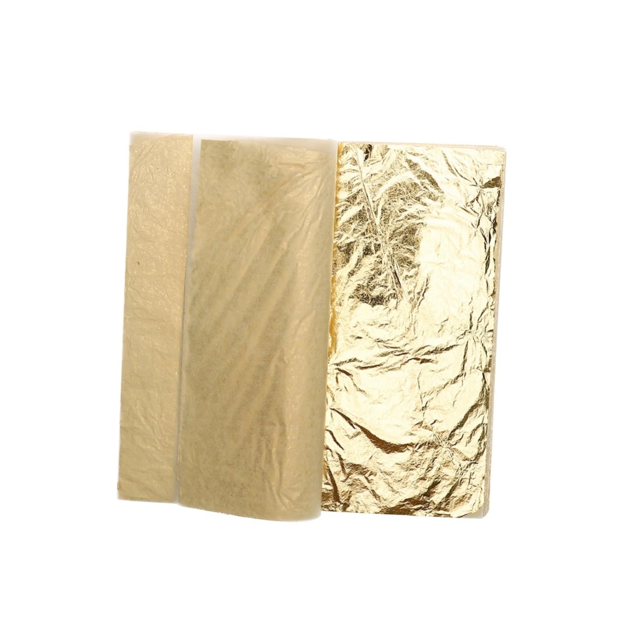 Operitacx 100 Sheets Gold Foil Paper 5.5 Imitation Leaf Artistic Leaf Supplies Decorative Gilding Adhesive