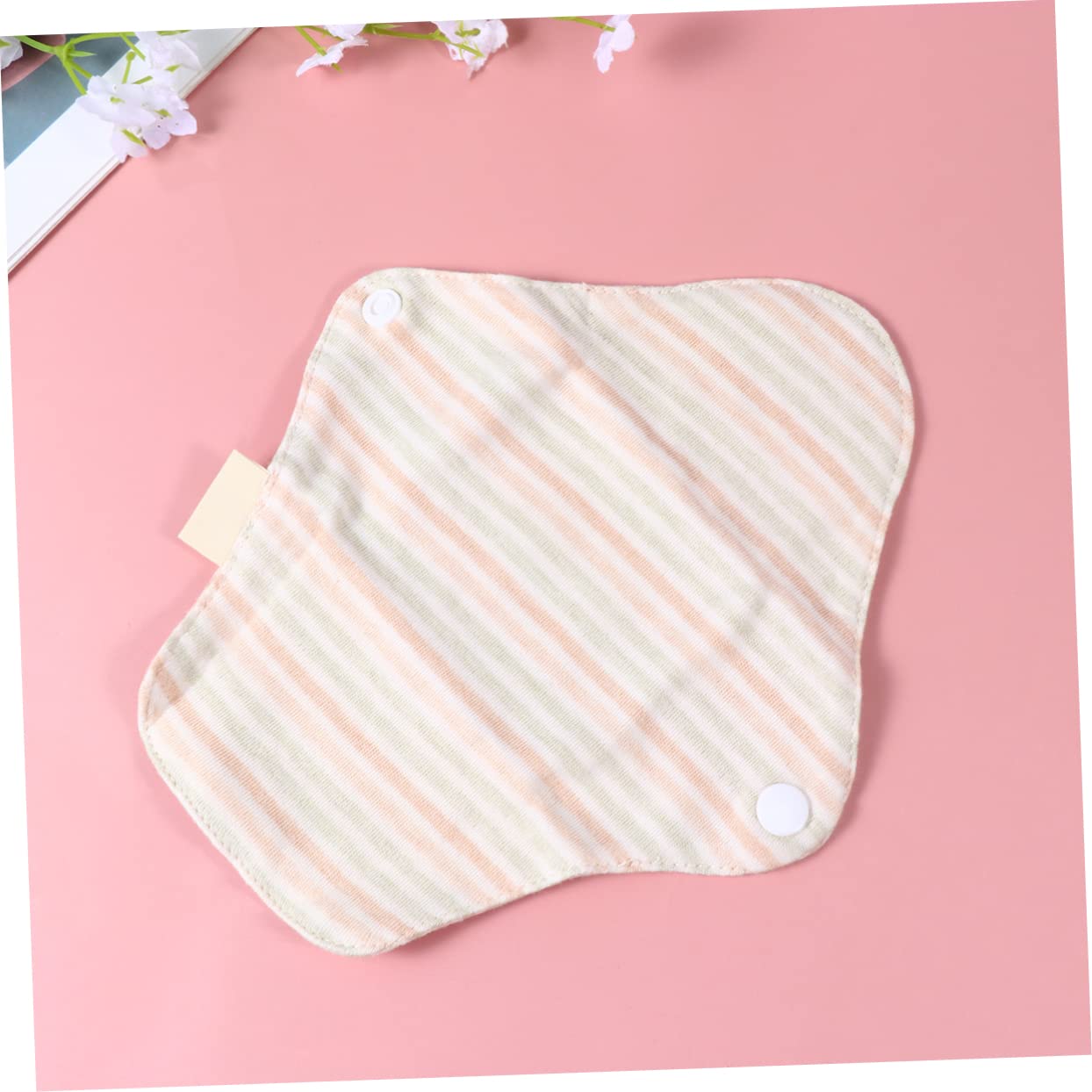 10piezas Compresas Reutilizables De Algodón Orgánico Absorbentes y Lavables Toallas Menstruales Para Mujer Diseños Aleatorios