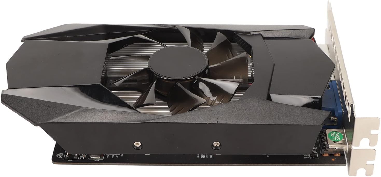 Jectse Computer Graphics Card, HD7670 4GB GDDR5 128bit Core Frequency Supports DirectX 11 PCI Express X16 2.1 Gaming Graphics Card