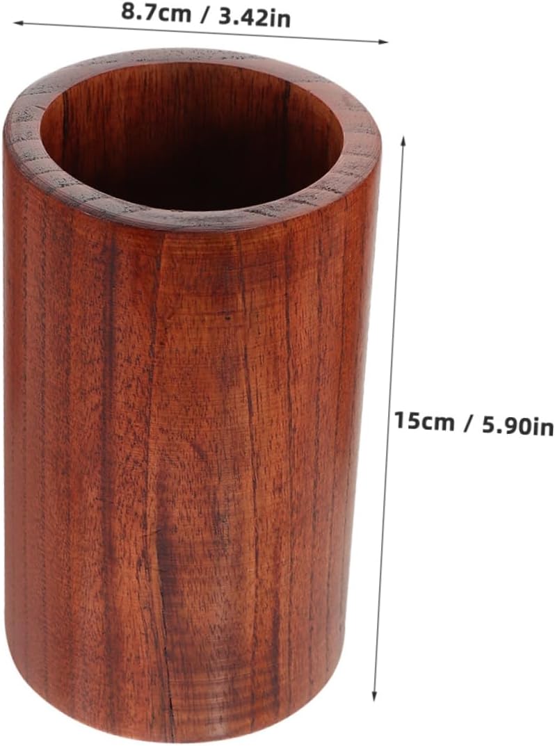 Wooden Cutlery Organizer Set of 2 Unfinished Kitchen Utensil Holder Multi-Functional Chopstick Storage for Home and Dining for Forks Spoons and Knives