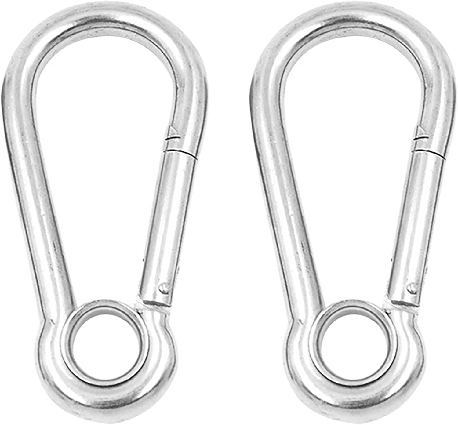 2 PCS Carabiner Clip,Stainless Steel Carabiner Clip Heavy Duty M5 Small