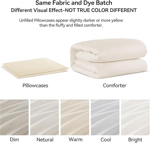 Miniatura 140 de Rosgonia Juego de edredón de tamaño matrimonial, niñas, niños y adolescentes, gris carbón, 3 piezas, 1 edredón gris oscuro, 2 fundas de almohada