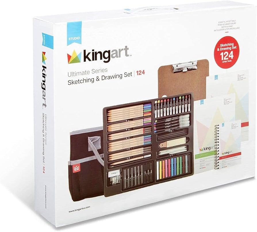 KING OF ARTIST5点セット Amazon.com: KINGART 152 Ultimate Series 124 Pc. Pastel and Pencil