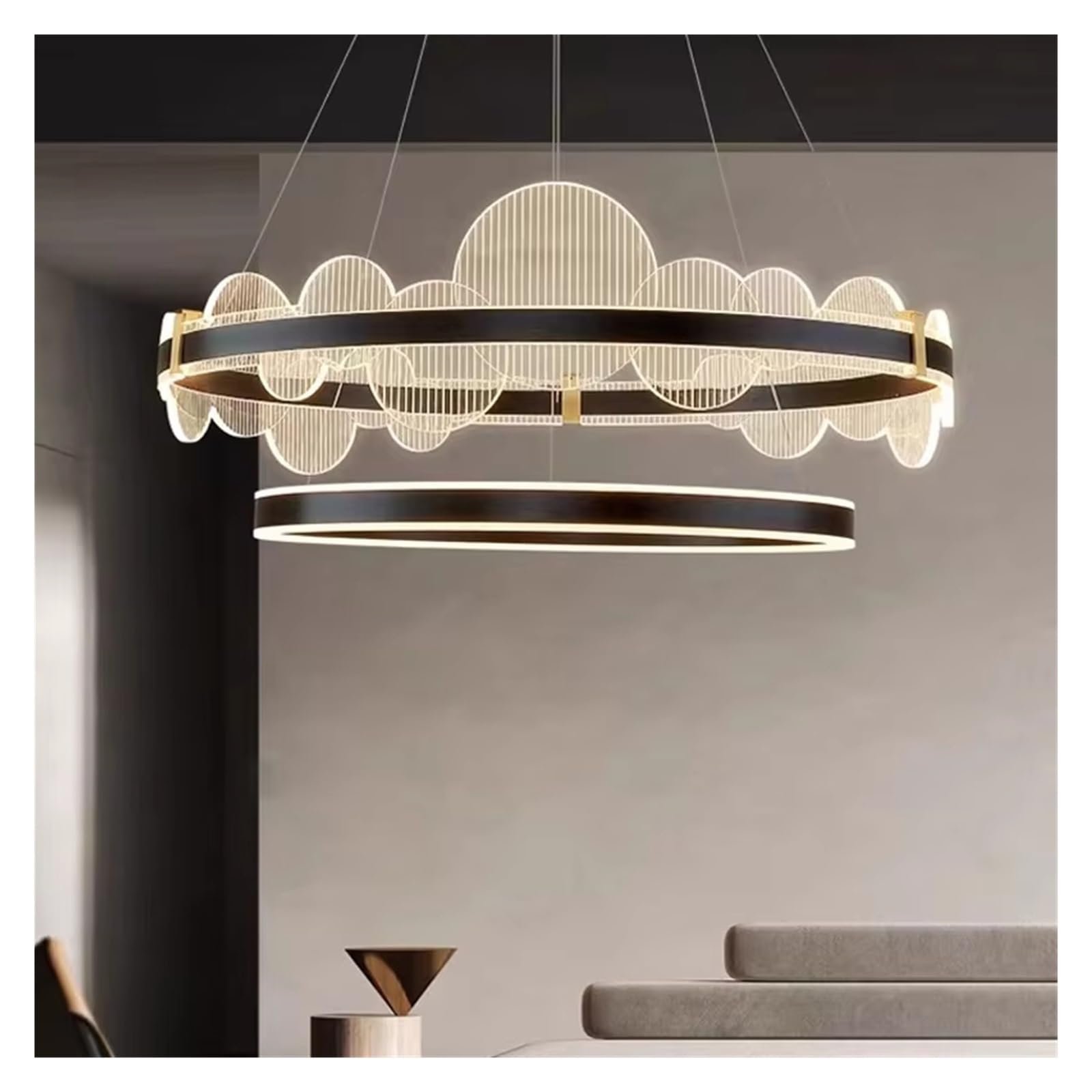 Nowoczesne żyrandole do dekoracji wnętrz lampy wiszące LED salon jadalnia oświetlenie wewnętrzne wiszące piękne oświetlenie