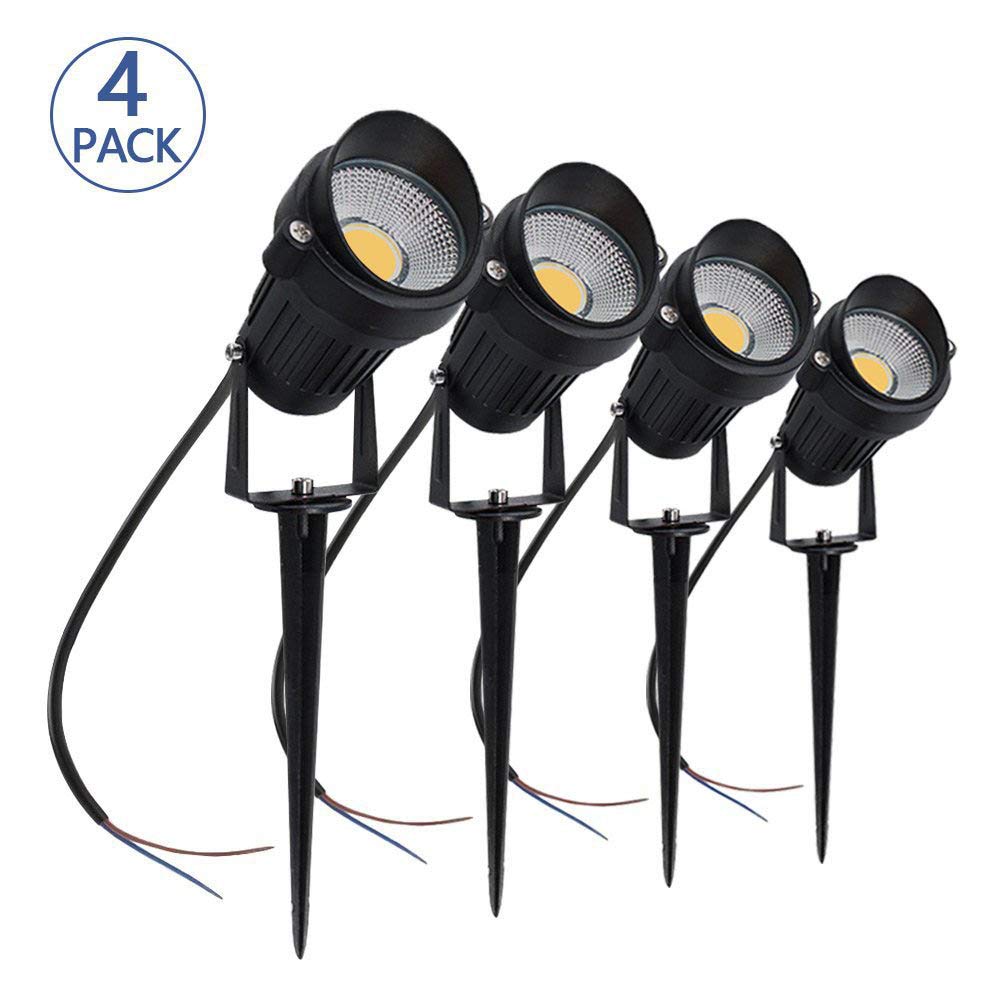 Faretti da giardino a LED Luci da percorso 7W 12v-24v Luci da paesaggio a bassa tensione 850LM Luce da prato Luci da picchetto Luce da patio Impermeabile IP66 Luce decorativa da esterno per parete,