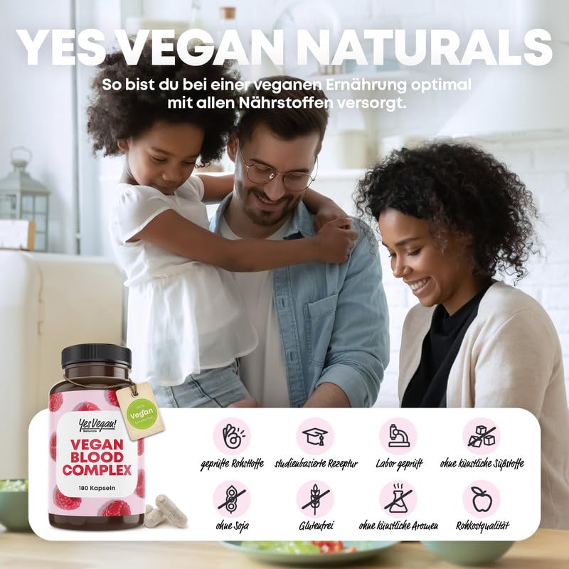 Eisen hochdosiert (6x 180 Kapseln) mit Vitamin A, Vitamin B2 und B12, Folsäure, Vitamin C und Superfoods - gegen Eisenmangel - Alternative zu Eisentabletten