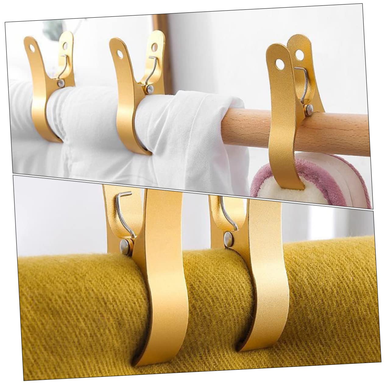 Zerodeko 6pièces Clips De Séchage Anti-Vent pour Vêtements Pinces à Linge Et Serviettes De Plage Fixations Robustes pour Couvertures Et Couettes