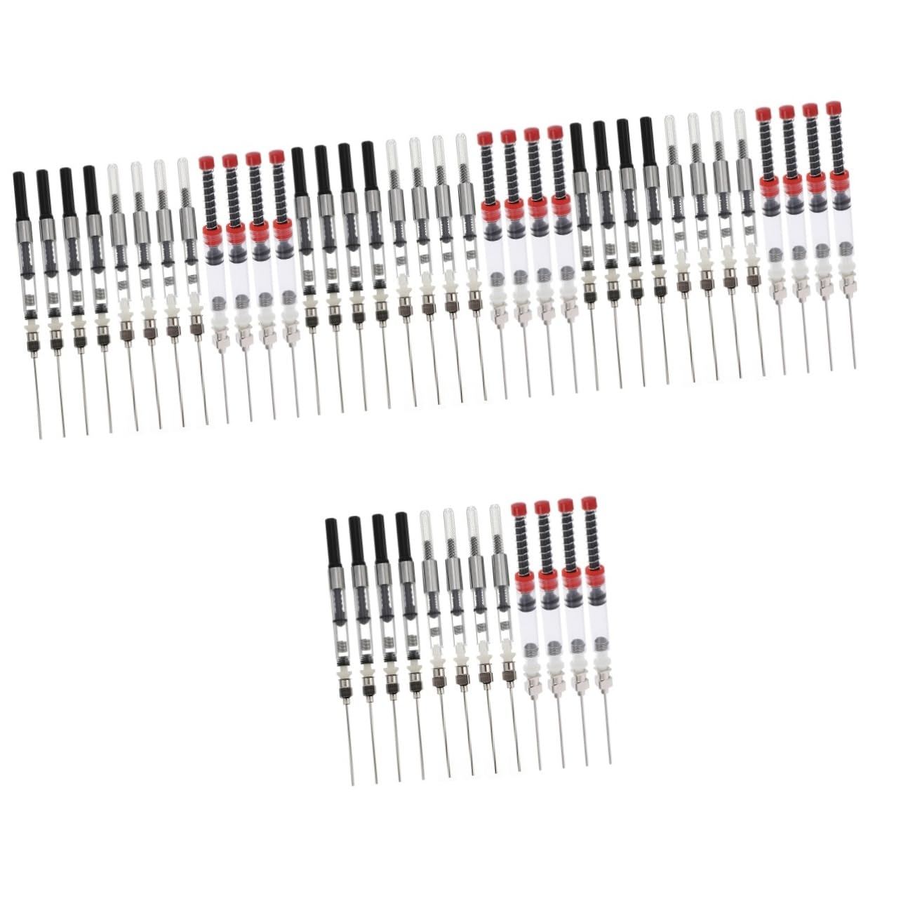 MAGICLULU 48stücke Teiliges Füllfederhalter Tintenfüller Ergonomischer Tintenspring-konverter Aus Edelstahl Für Schule Büro Und Alltag Leicht Und Tragbar Für Stift-nutzer