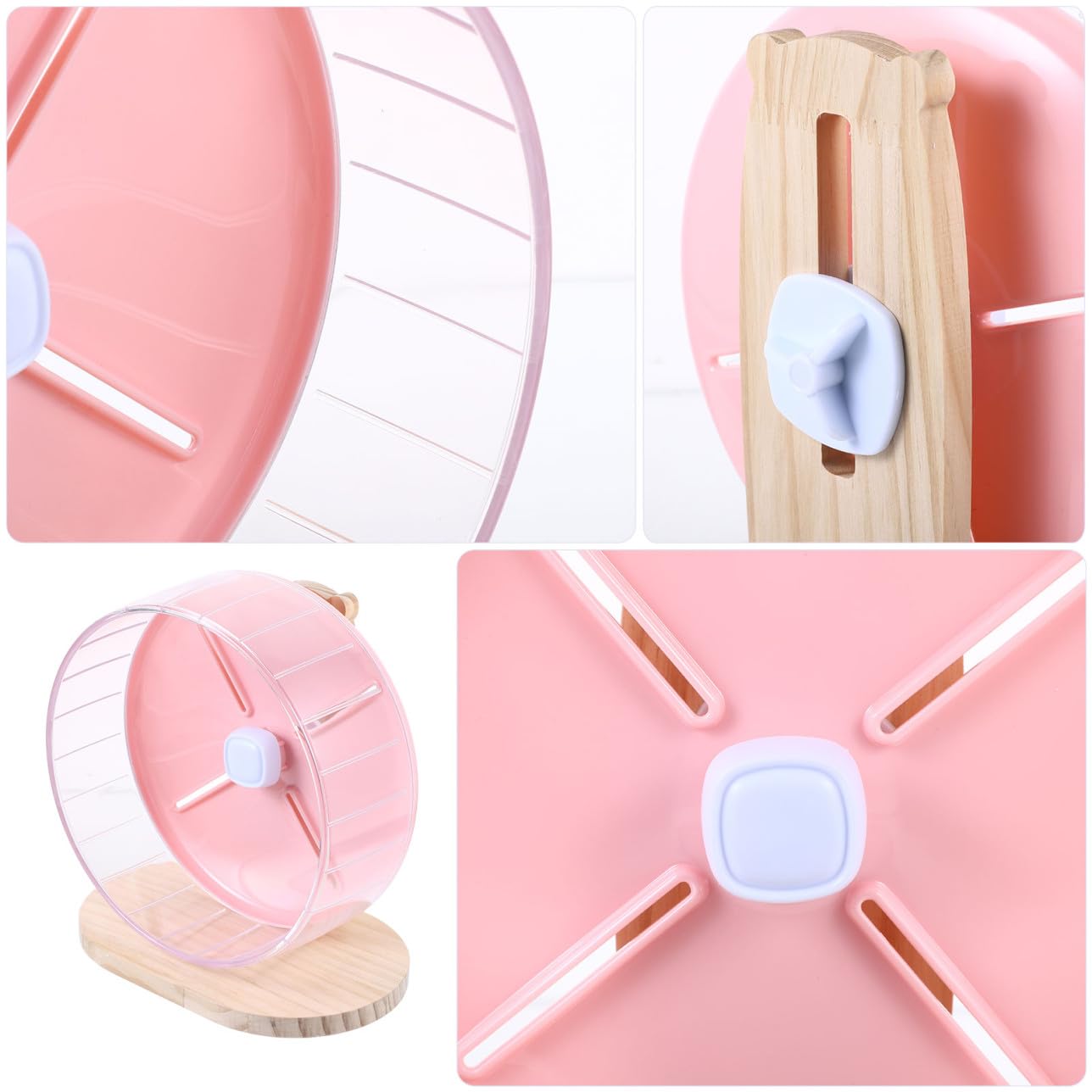 BESTonZON Roue Silencieuse pour Hamster Chinchilla Et Rat Roue Exercice Stable Au Sol Accessoire pour Cage à Petits Animaux