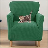 Vista 16 de XMAYODS Funda elástica para silla de club, funda de barril para silla, funda de elastano suave para sillón, funda de sofá extraíble, protector de #1