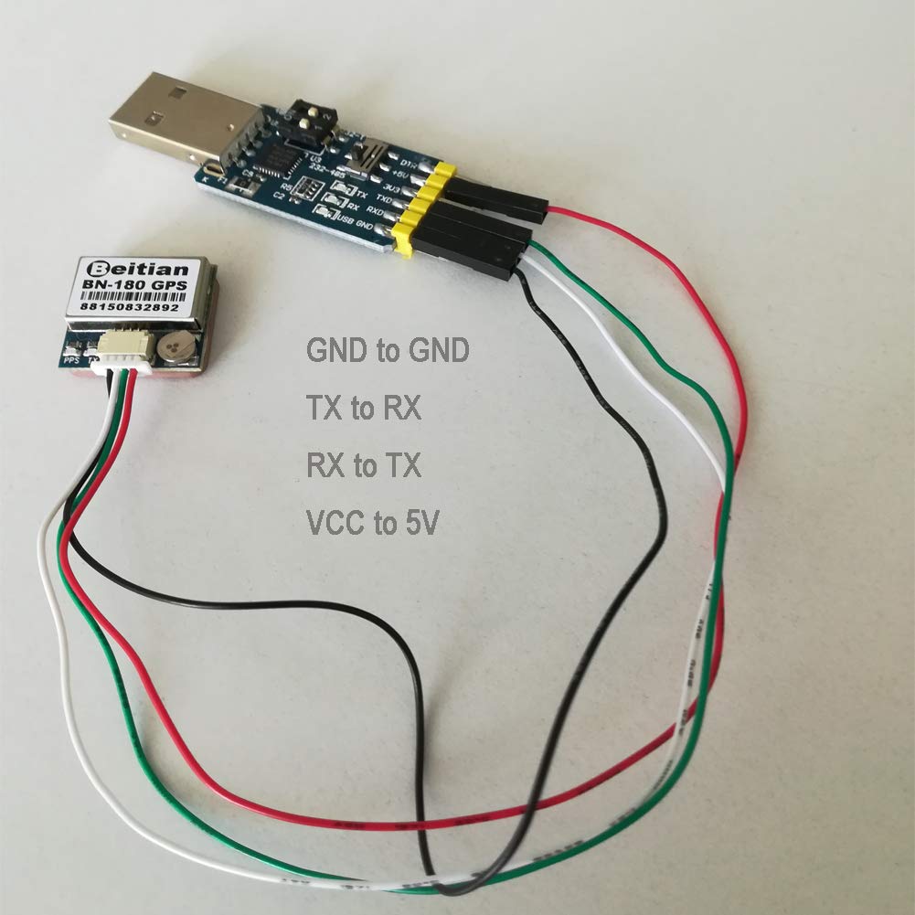 DIYmalls BN180 GPS Glonass Receiver Module + GPS Passive Antenna for