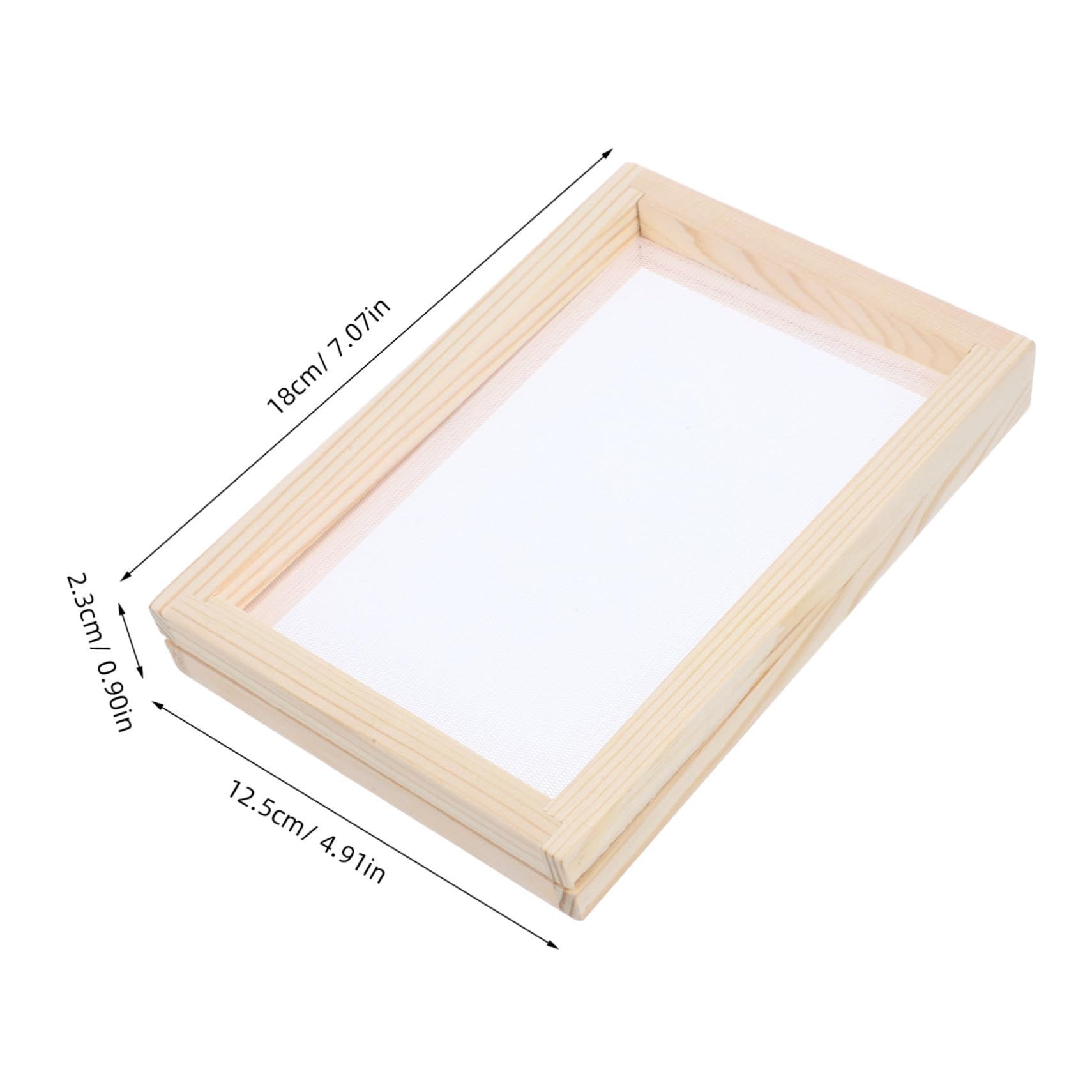 KONTONTY Convenient Paper Making Screen Wood Frame Paper Craft Set for Family Activity