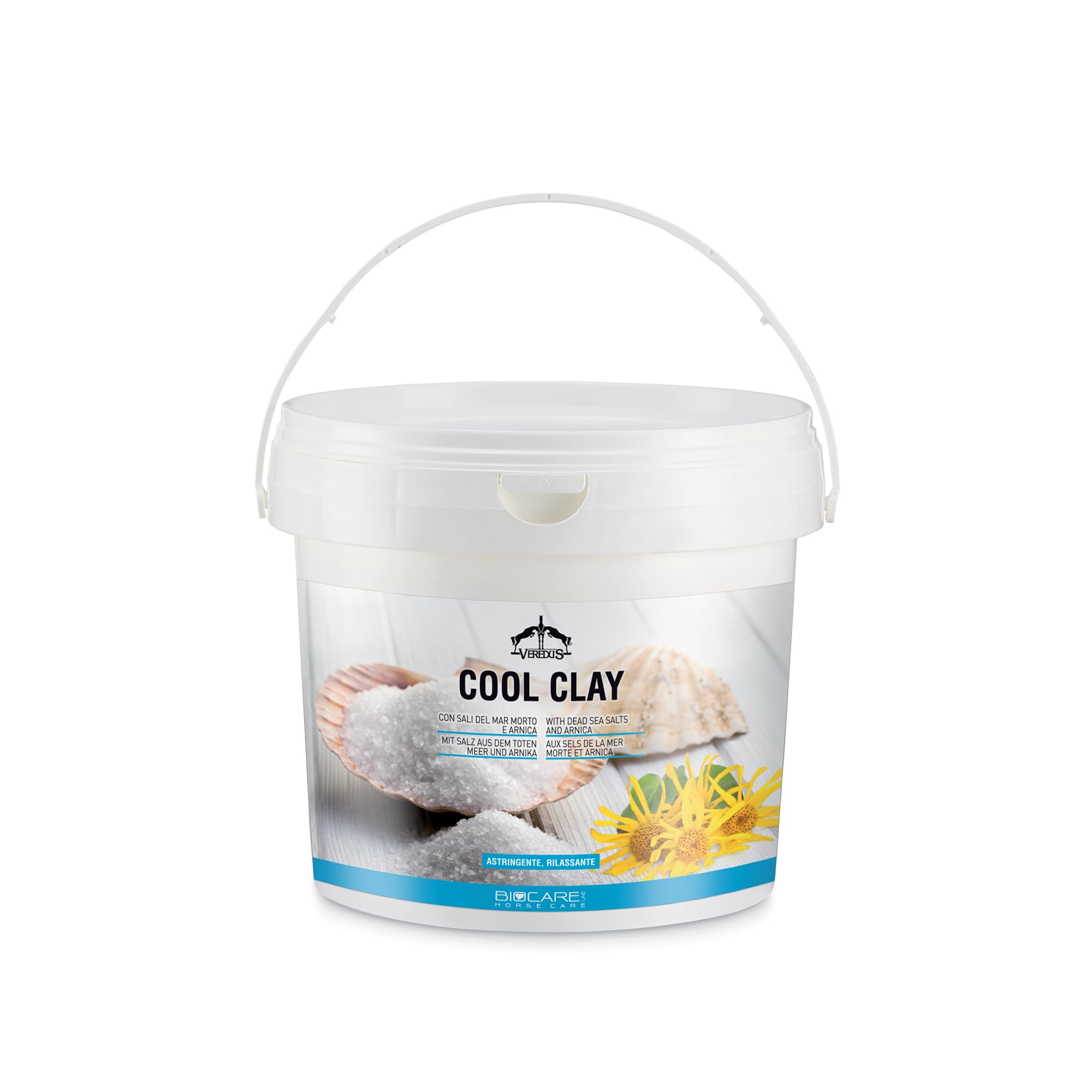 Veredus, Cretata per cavallo Cool Clay, una confezione di cretata con Sali del mar morto e arnica - formato da 2500gr