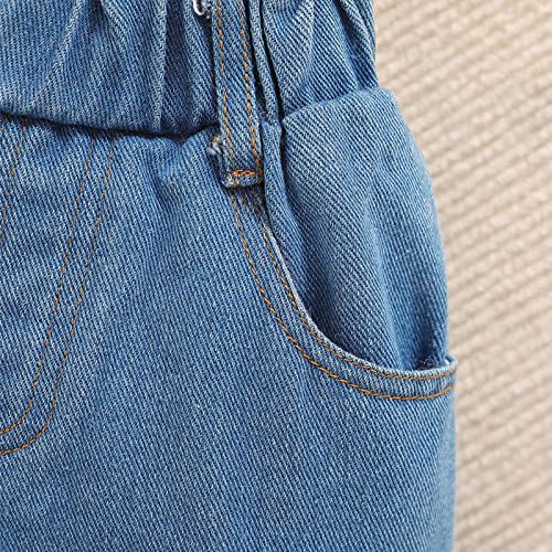 Tia Roupas Menina Meninas Jeans Primavera e Outono Calças da Moda Exterior Infantil 2021Nova Primave