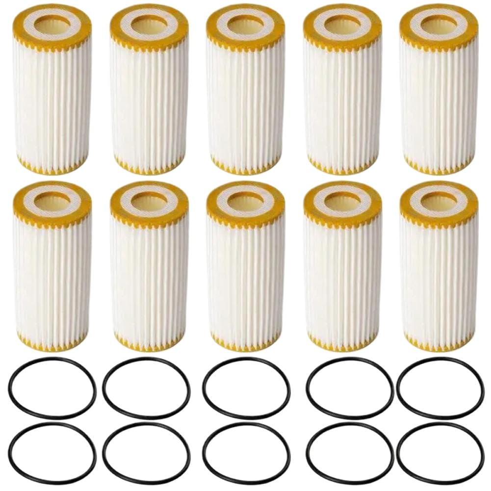 Filtro de Aceite 10 Unidades 06L115466 Compatible con Audi A6 A7