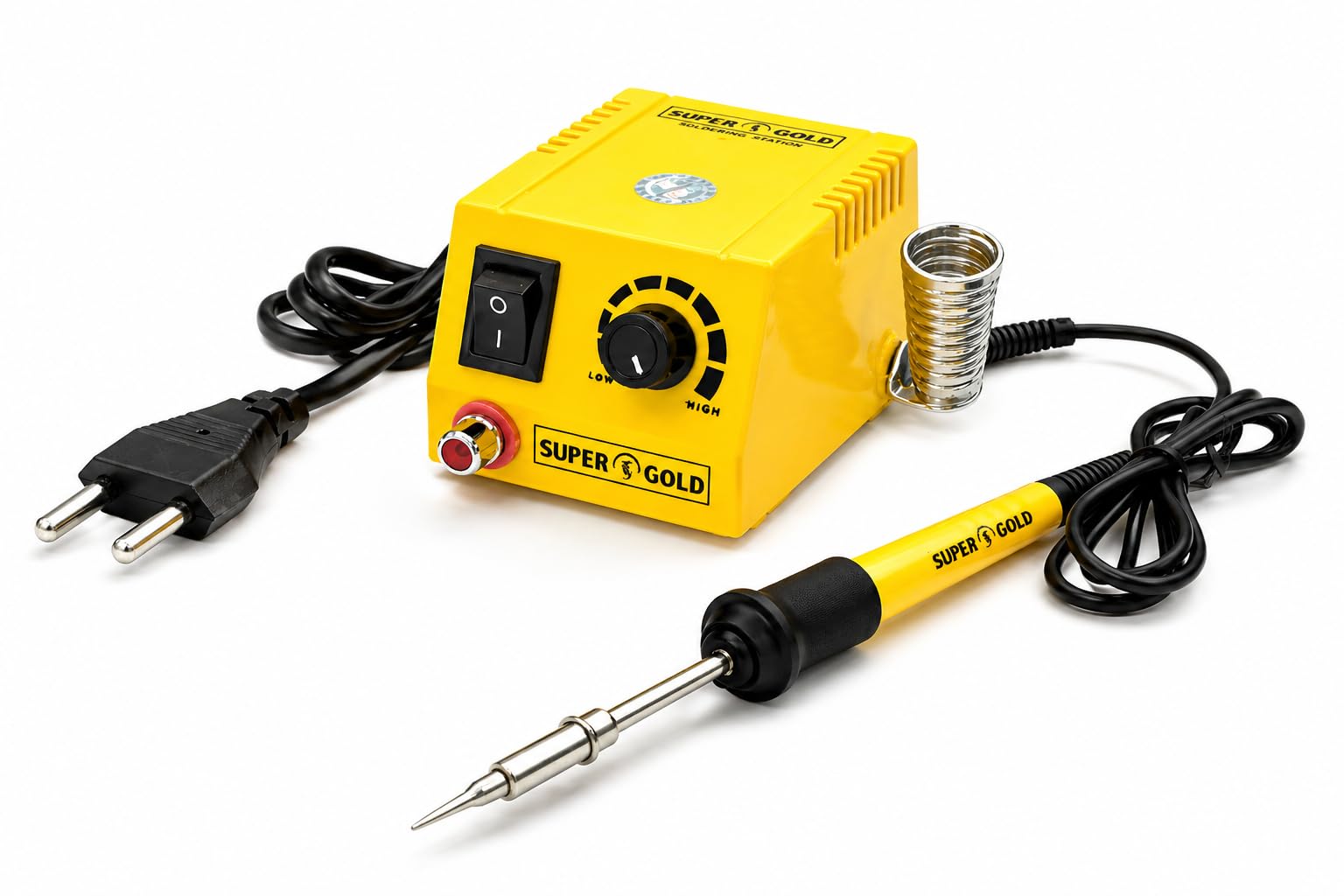 SUPER GOLD 15W Micro Soldering Station with RCA Socket, Adjustable Temperature Control, Portable Soldering Iron for PCB, Mobile & Electronics Repair-image-26