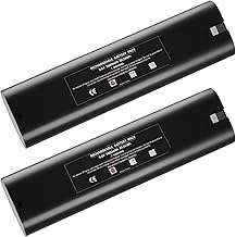 2 Pack Upgrade to 3600mAh 9000 Replacement for makita 9.6v Battery Compatible with makita 9.6V Battery Ni-Mh Compatible with 9000 9033 193890-9 192696-2 632007-4 6096D 6093D DA391D 6095D 5090D (9000)