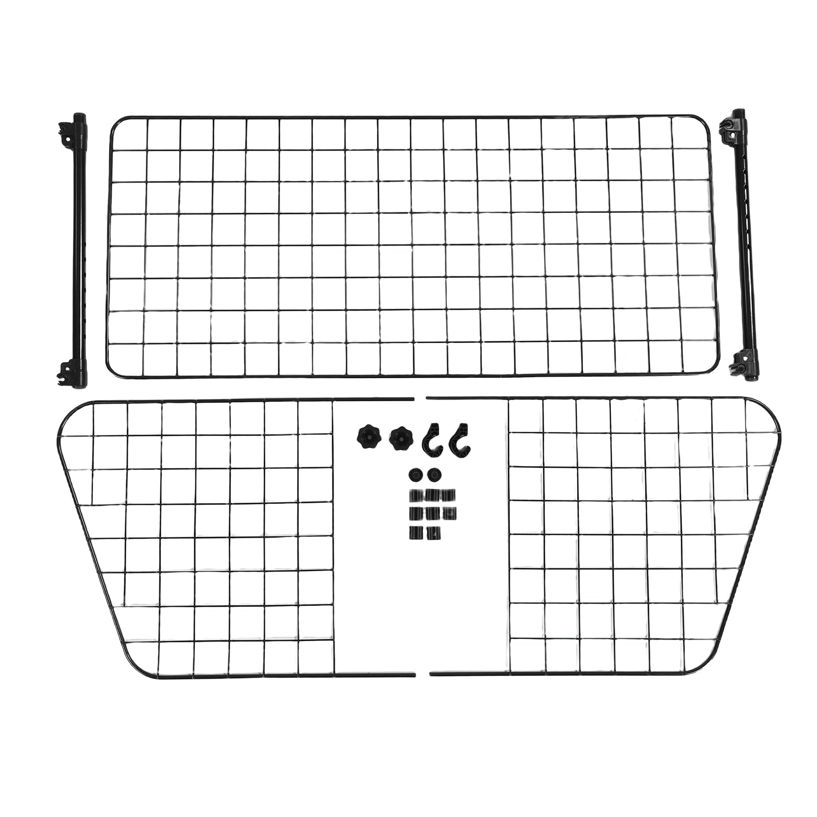 CHICIRIS Barrera Ajustable para Coche para Perros, Divisor de Maletero de Malla Negra Duradera para Coches, Camiones, 1 Unidad para Seguridad de Mascotas